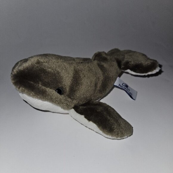 Pacific Life Other - Pacific Life Insurance Humpback Whale Plush Gray/Brown-ish White Ribbed Small 7"